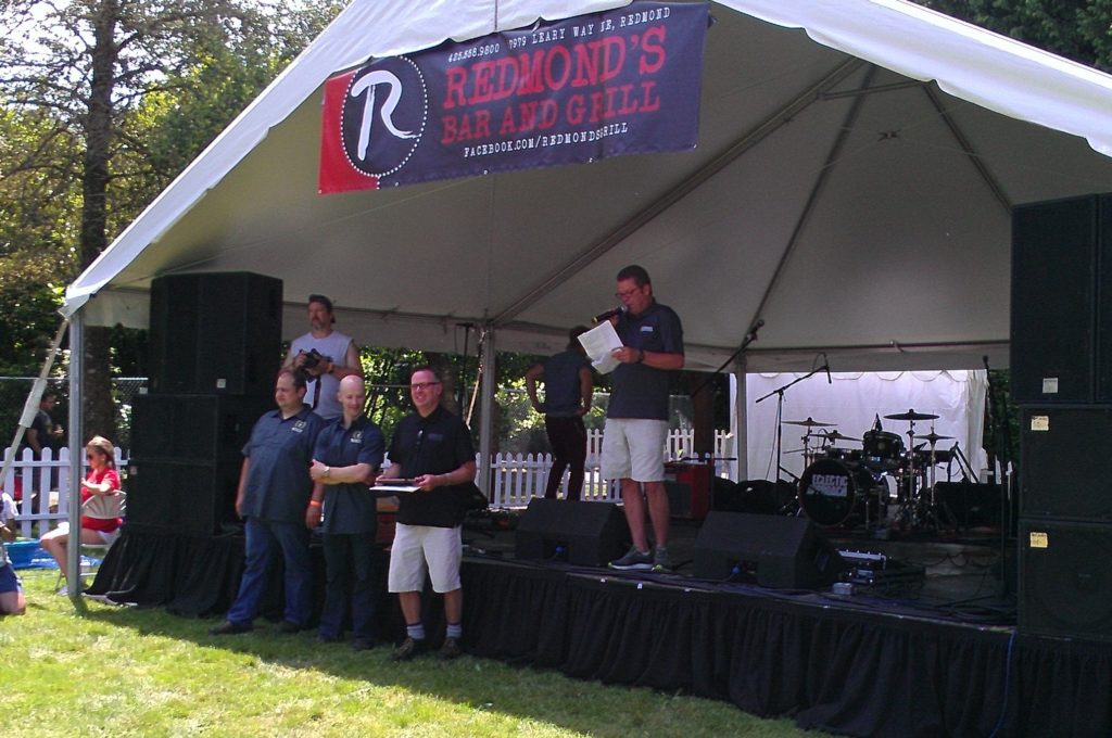 L-R WA Beer Awards organizers Peter Twigg and Mark Emiley + your humble Briess dude David Richter