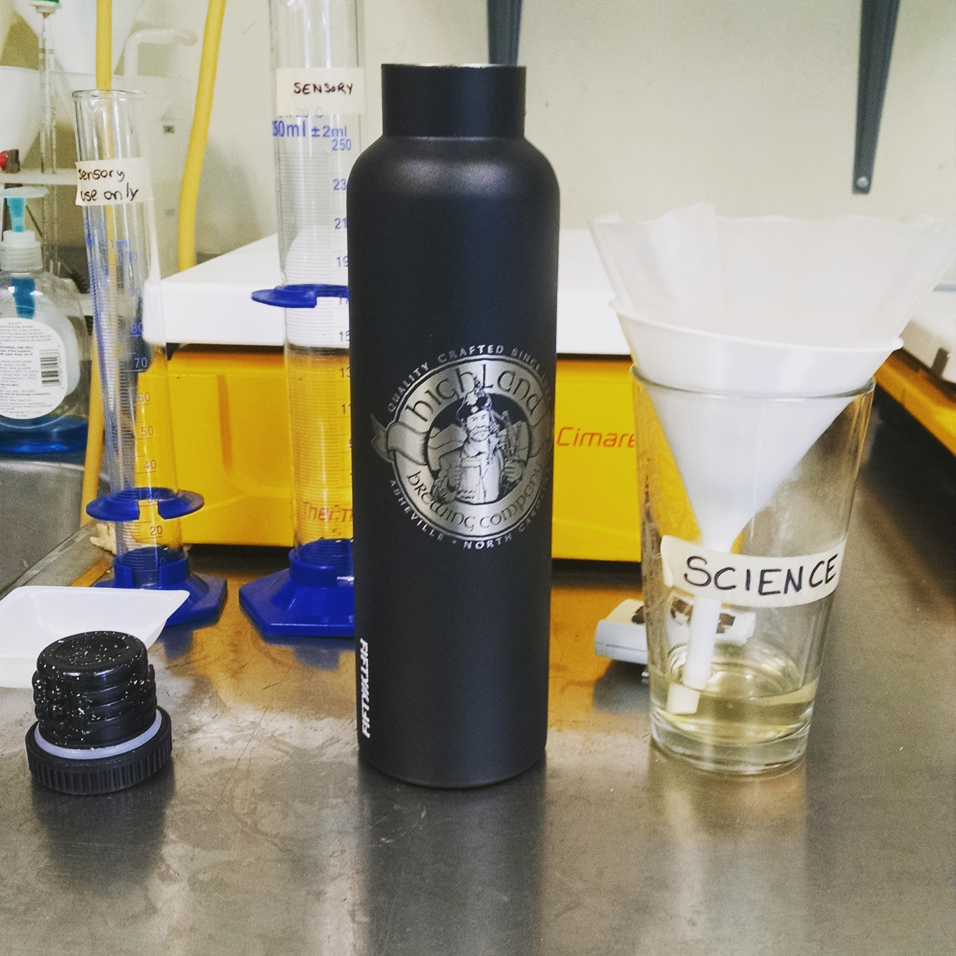  The pictures were sent by Anna Sauls at Highland Brewery preforming a Hot Steep Method. Anna works in the QA/QC department at Highland Brewing Company in Asheville NC where she focuses on sensory and is currently developing a raw materials sensory program. 